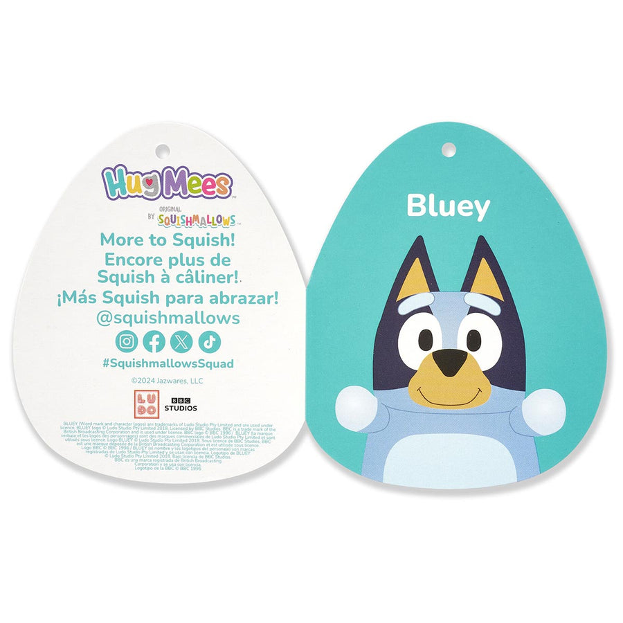 Squishmallows Bluey 10-Inch Bluey HugMees Blue | 670-GVXLZB