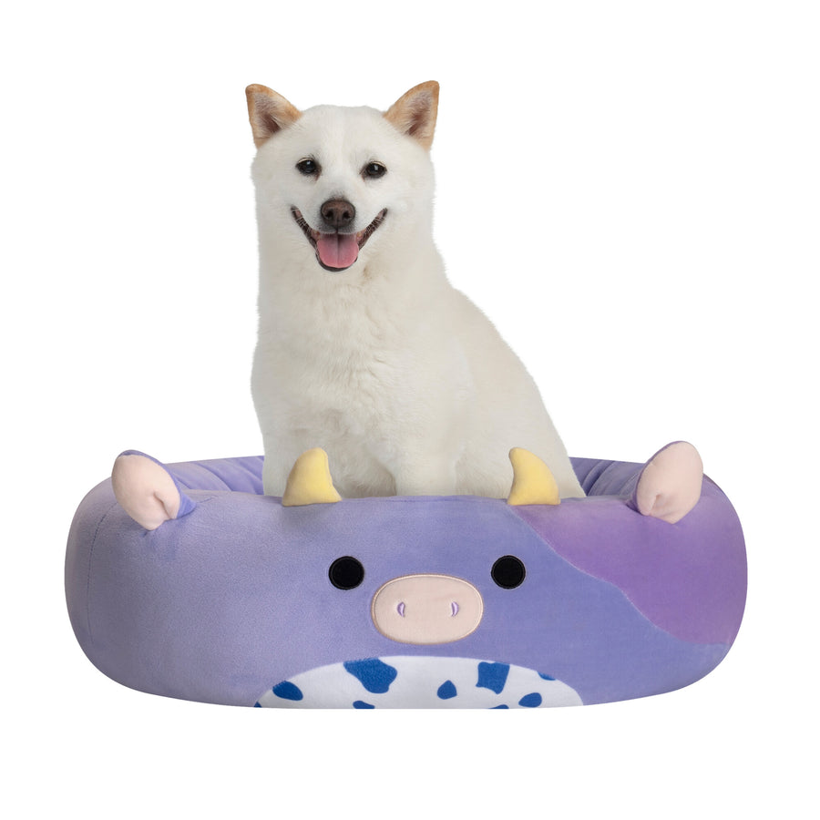 Squishmallows Bubba Cow Pet Bed Purple | 526-EZBMWG