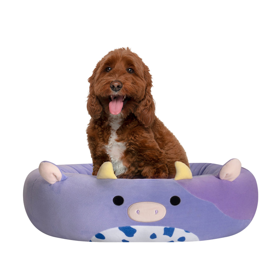 Squishmallows Bubba Cow Pet Bed Purple | 526-EZBMWG