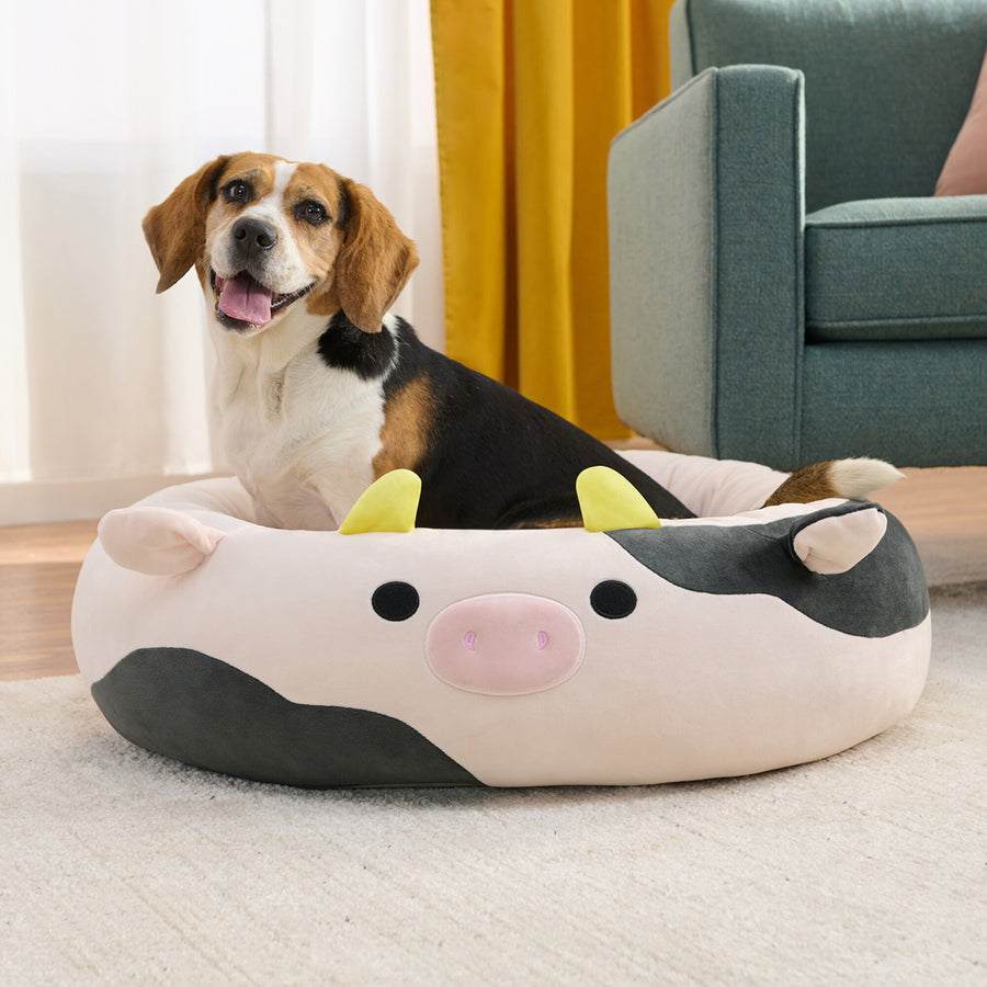 Squishmallows Connor Cow Pet Bed Purple | 638-ZFSMWV