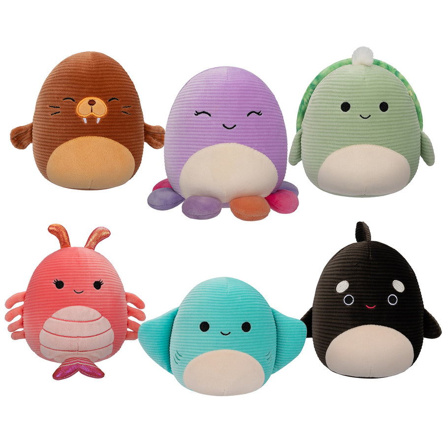 Squishmallows Corduroy Sealife 6 Pack Multi Packs Multicolor | 075-KXDLPO