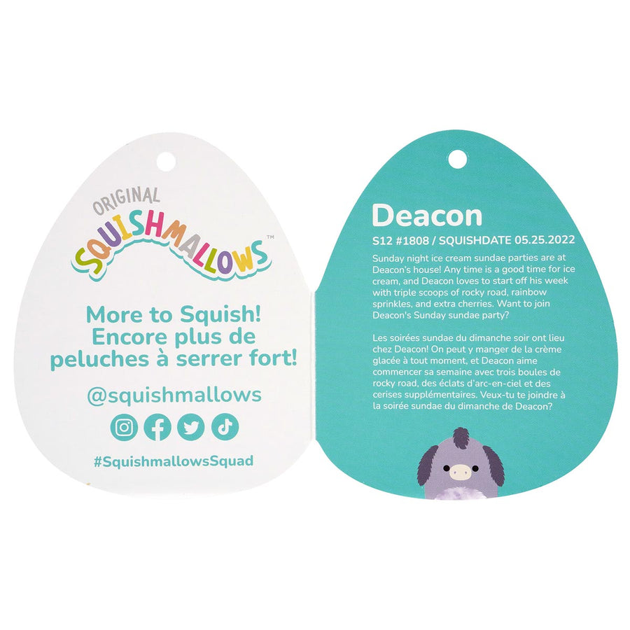 Squishmallows Deacon Donkey Fantasy Squad Purple | 264-UEFGXO