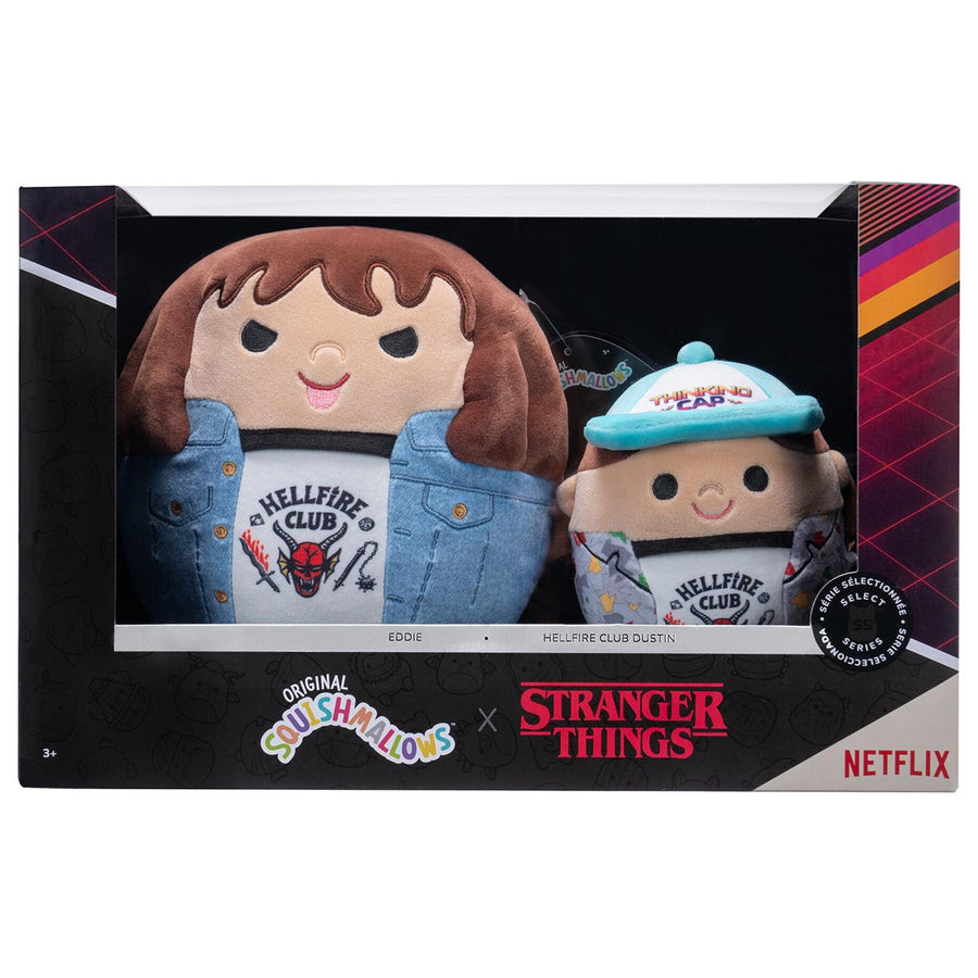 Squishmallows Eddie + Dustin Stranger Things 2-Pack Multi Packs Blue | 270-UYNSWQ