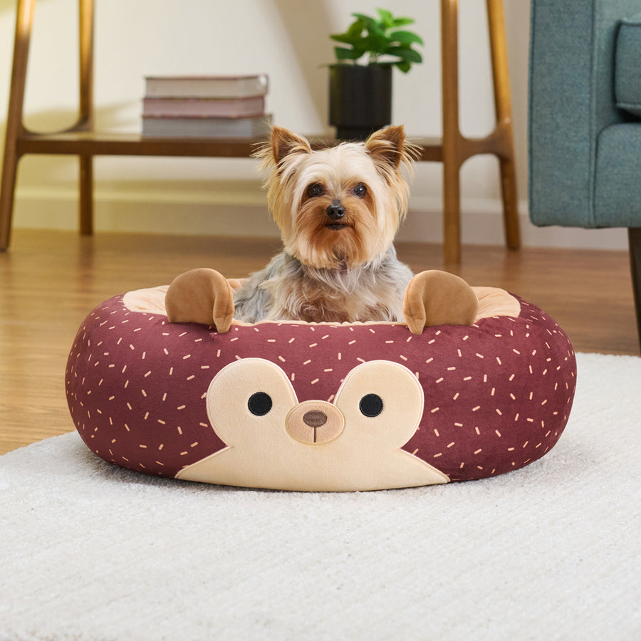 Squishmallows Hans Hedgehog Pet Bed Dark Brown | 814-DRFUBW