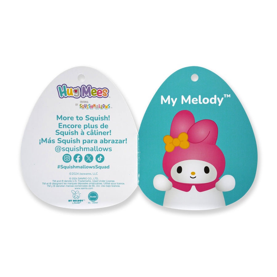 Squishmallows 10-Inch My Melody HugMees HugMees Pink | 517-BIRTFL