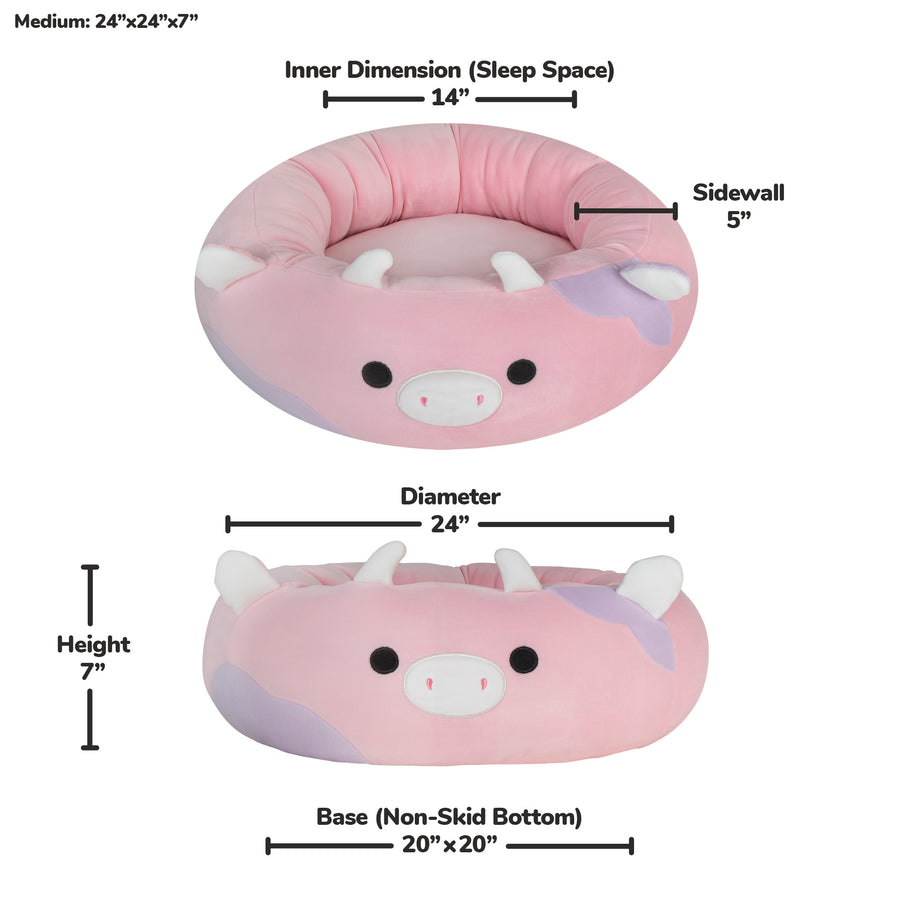 Squishmallows Patty Cow Pet Bed Pink | 860-XRJAQH