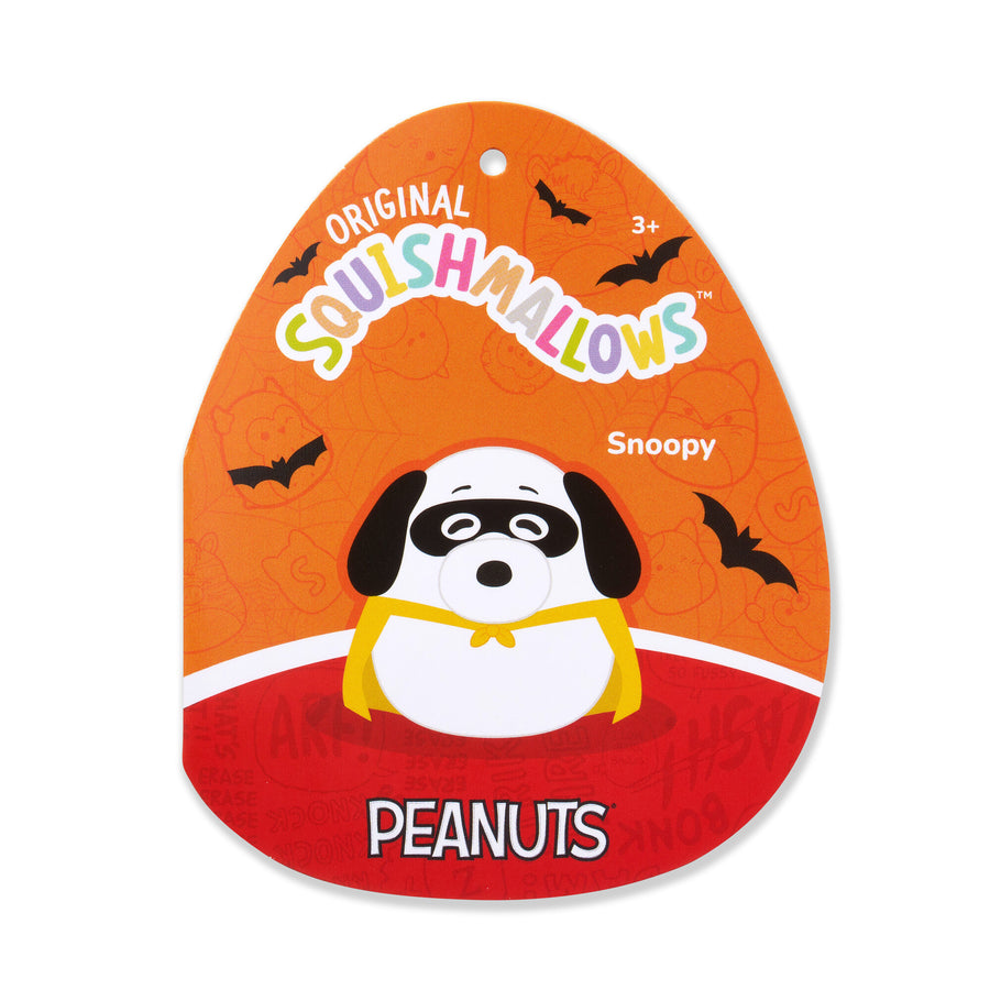 Squishmallows Peanuts 8-Inch Superhero Snoopy Plush Peanuts by Schulz Black / White | 625-CMSTRU