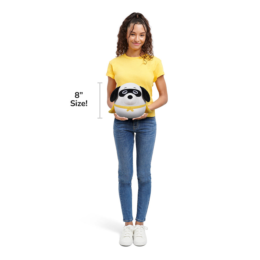 Squishmallows Peanuts 8-Inch Superhero Snoopy Plush Peanuts by Schulz Black / White | 625-CMSTRU