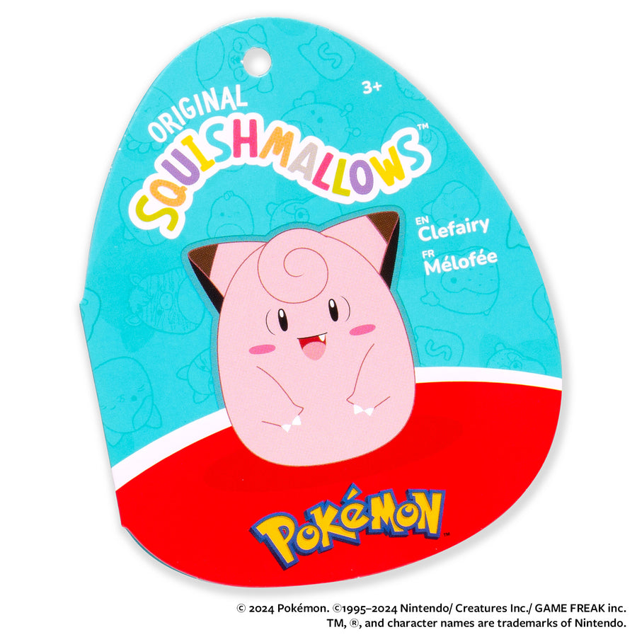Squishmallows Pokémon 20-Inch Clefairy Fantasy Squad Pink | 673-PQBNYI