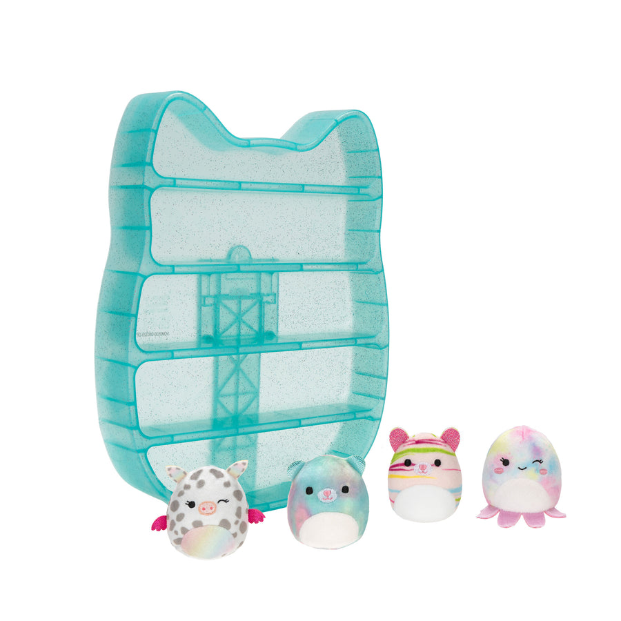 Squishmallows Squishville Play & Display Storage with 20 Storage Blue | 289-ADNEQX