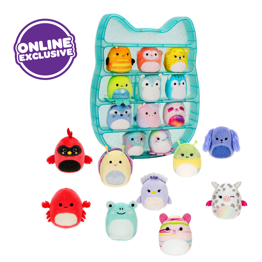 Squishmallows Squishville Play & Display Storage with 20 Storage Blue | 289-ADNEQX